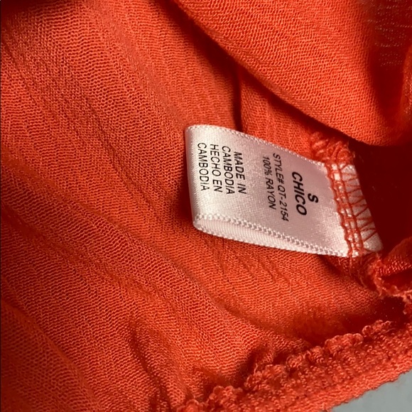 Zenana Outfitters Orange Crop Top - Picture 5 of 7